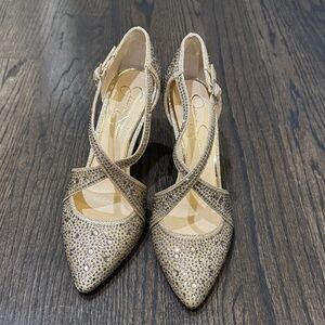 Elegant Gold Women's Heels